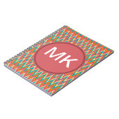 Carnet iKat Zigzag Design Couleurs d'épices (Côté gauche)
