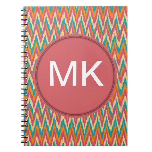 Carnet iKat Zigzag Design Couleurs d'épices (Devant)