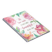 Carnet Il A Tout Fait De Beaux Ecclésiastes 3:11 (Côté Droit)