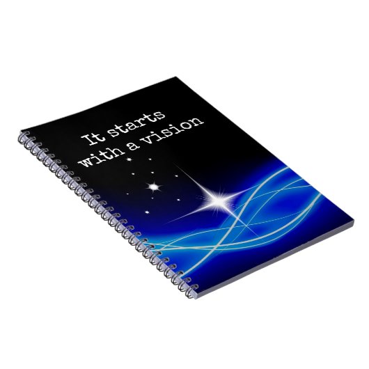 Carnet Il Commence Par Un Ordinateur Portable Vision (Côté Droit)