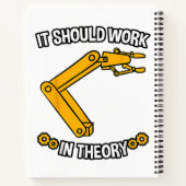 Carnet Il Devrait Fonctionner En Théorie Tshirt Robotics  (Dos)