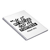 Carnet Il est mon refuge et ma forteresse - Psaume 91:2 B (Côté Droit)