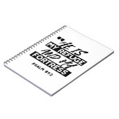 Carnet Il est mon refuge et ma forteresse - Psaume 91:2 B (Côté gauche)