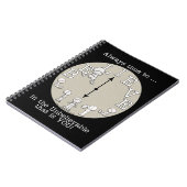 Carnet Il est temps de croire-petit garçon et horloge (Côté gauche)