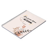 Carnet Il est temps de fleurir Gold Botanical Planner (Côté gauche)