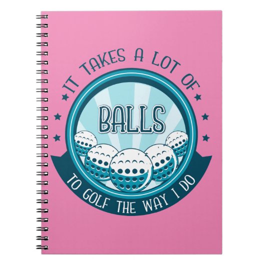 Carnet Il Faut Beaucoup De Ballons Au Golf Comme Je Le Fa (Devant)