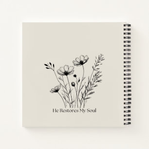 Carnet Il restaure mon âme Design Minimaliste