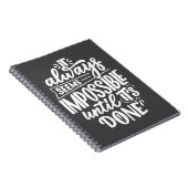 Carnet Il semble toujours impossible jusqu'à ce que l'Ins (Côté Droit)