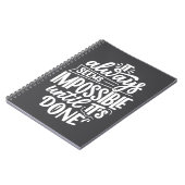 Carnet Il semble toujours impossible jusqu'à ce que l'Ins (Côté gauche)
