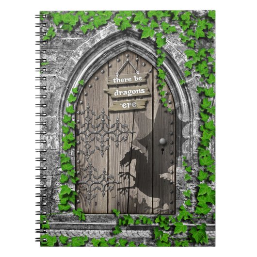Carnet Il y a Dragons King Arthur Medieval Dragon Door (Devant)