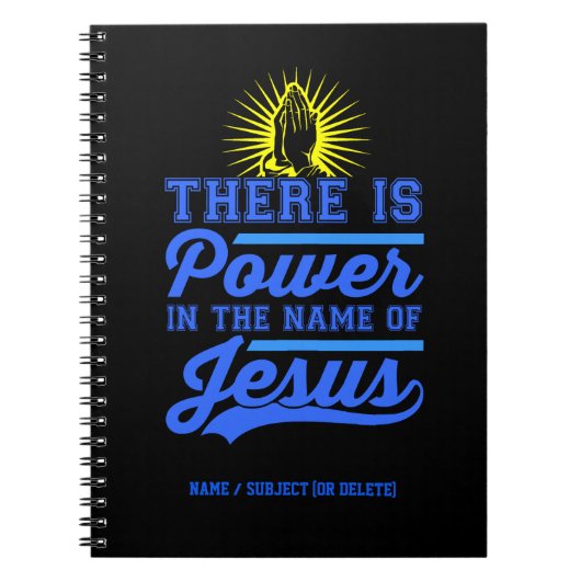 Carnet Il y a le pouvoir au nom de Jésus (Devant)