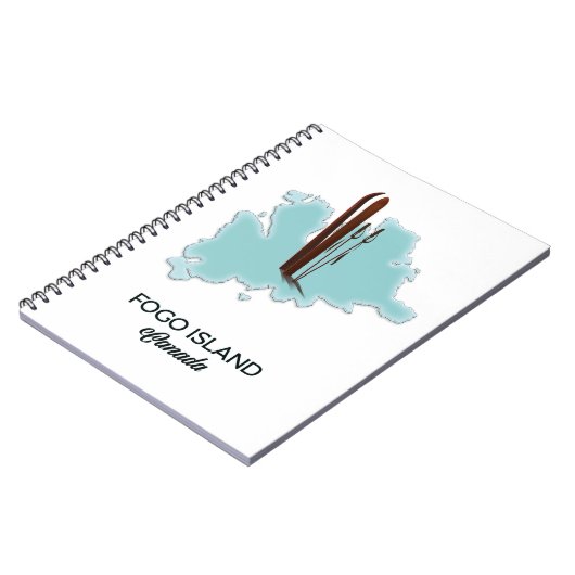 Carnet île de Fogo Canada carte poster (Côté gauche)