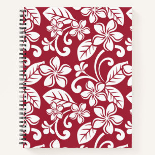 CARNET ÎLE PLUMERIA (ROUGE CARDINAL)
