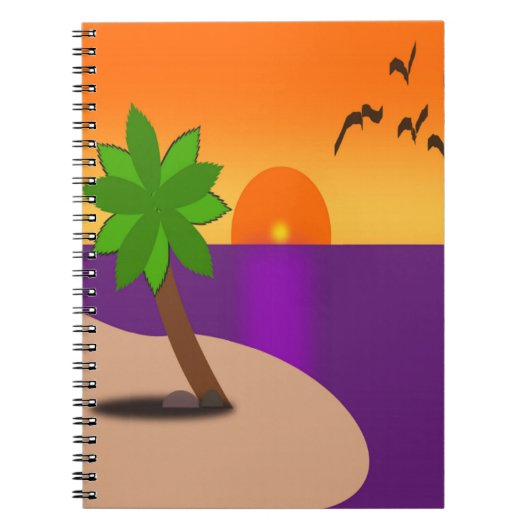 CARNET ÎLE TROPICALE (Devant)