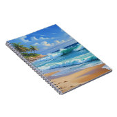 Carnet Île tropicale, beau bleu, (Côté Droit)