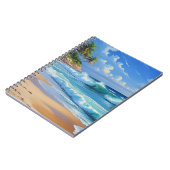 Carnet Île tropicale, beau bleu, (Côté gauche)