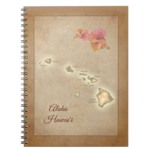 Carnet Iles d'Hawaii vintage Aloha