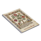 Carnet Illuminated Apothecary Medieval Rose (Côté Droit)