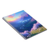 Carnet Illumination au coucher du soleil dans la vallée d (Côté Droit)