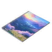 Carnet Illumination au coucher du soleil dans la vallée d (Côté gauche)