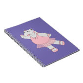 Carnet illusima Ballerine Hippopotame Violet (Côté Droit)