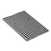 Carnet Illusion optique : Abstraite géométrique rayée. (Côté Droit)
