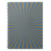 Carnet Illusion optique design abstrait. (Devant)