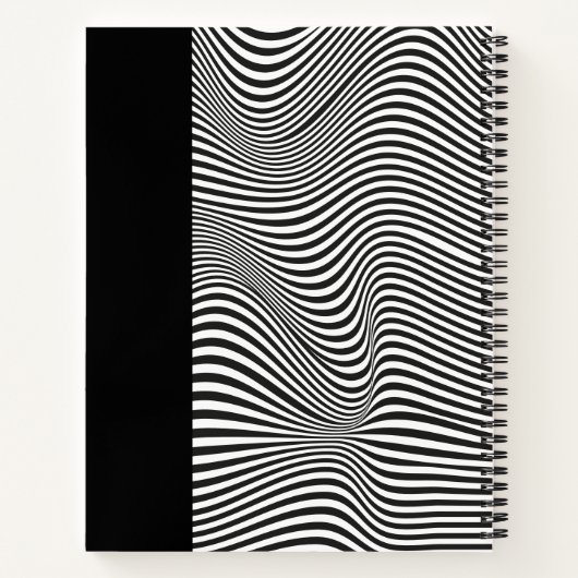 Carnet Illusion Optique Noir Et Blanc (Dos)