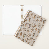 Carnet Illustrated Tiger Pattern Personalized Name Notes (À l'intérieur)