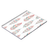 Carnet Illustration à la main des plumes ethniques (Côté gauche)