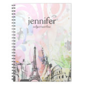 Carnet Illustration abstraite des monuments mondiaux (Devant)