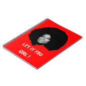 Carnet Illustration Afro naturelle de poussin (Côté gauche)