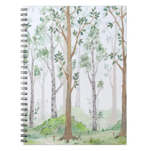 Carnet Illustration aquarelle-Forêt féerique. Enfants i