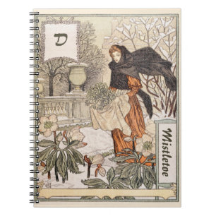 Carnet Illustration Art Nouveau du jardin d'hiver de déce