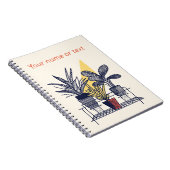 Carnet Illustration botanique pots maison plantes (Côté Droit)