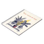 Carnet Illustration botanique pots maison plantes (Côté gauche)