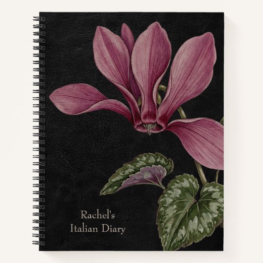 Carnet Illustration botanique Renaissance de cyclamen (Devant)