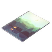 Carnet Illustration Camping Adventure Forest Mountain (Côté gauche)