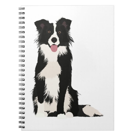 Carnet Illustration Collie Bordure ! (Devant)