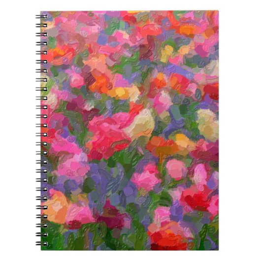 Carnet Illustration colorée arrière - plan avec différent (Devant)