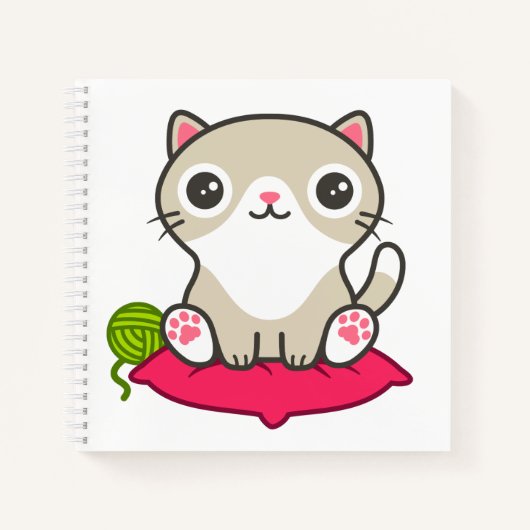 Carnet Illustration Cute Kitty (Devant)