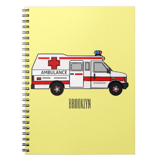 Carnet Illustration d'ambulance (Devant)