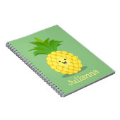 Carnet Illustration d'ananas mignon (Côté Droit)