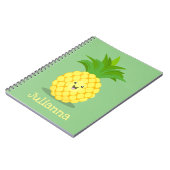 Carnet Illustration d'ananas mignon (Côté gauche)