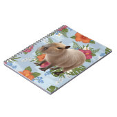 Carnet Illustration d'animal de capybara aquarelle mignon (Côté gauche)