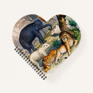 Carnet illustration d'animaux sauvages