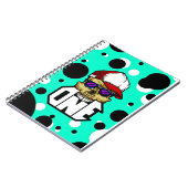 Carnet Illustration d'art pop crâne urbain (Côté gauche)