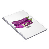 Carnet Illustration d'aubergine (Côté Droit)