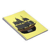 Carnet Illustration de bateau pirate (Côté Droit)
