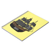 Carnet Illustration de bateau pirate (Côté gauche)